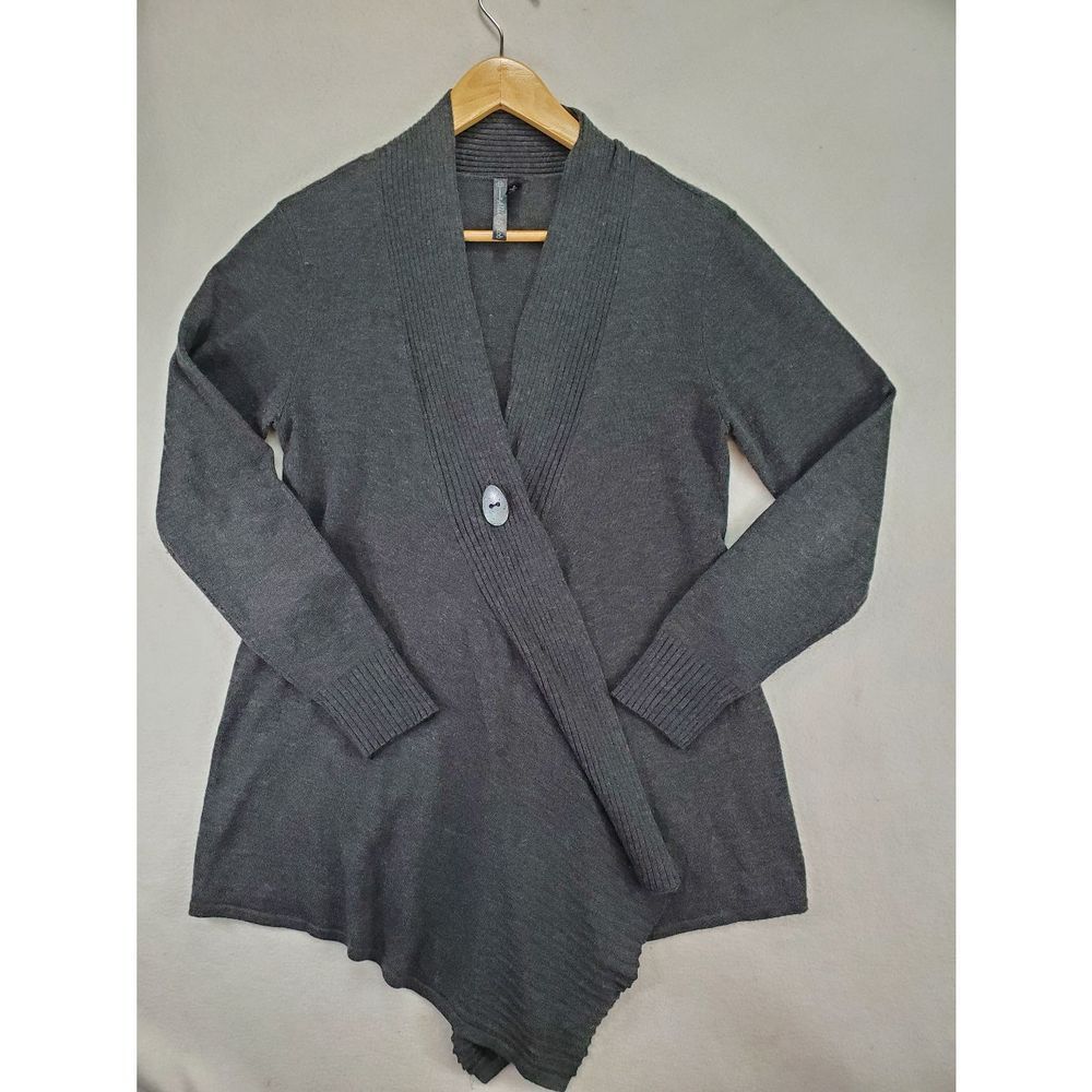 Allie & Rob Gray Knit Sweater Cardigan Women's Size Small